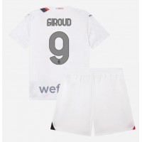 Camisa de Futebol AC Milan Olivier Giroud #9 Equipamento Secundário Infantil 2023-24 Manga Curta (+ Calças curtas)